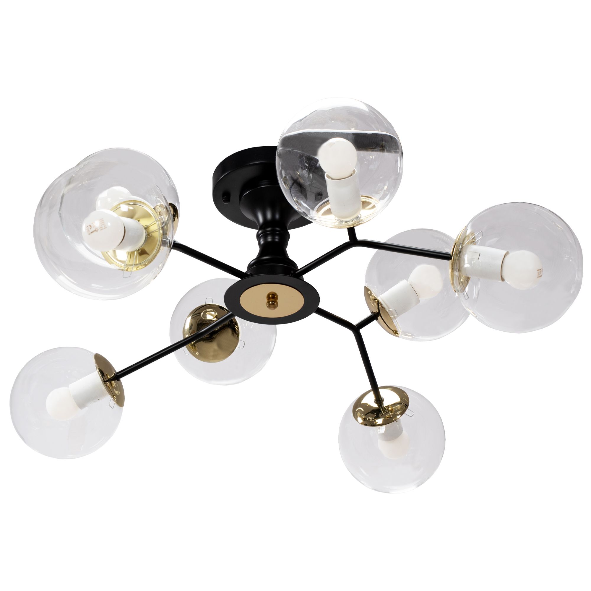 TOOLIGHT kattovalaisin APP1135-8C Musta-kulta, 64x64x18cm