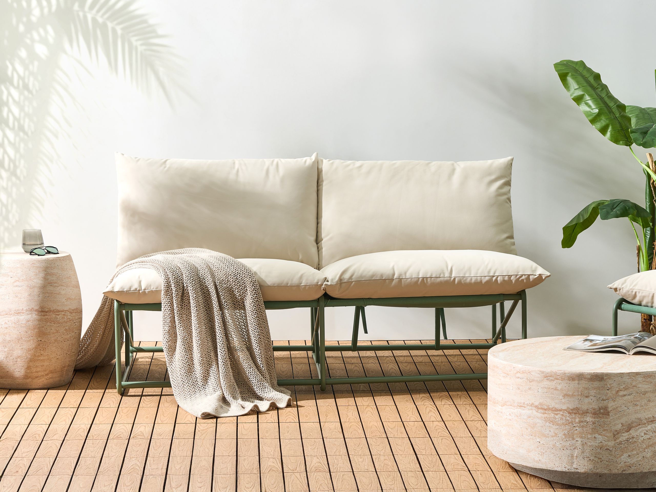 Ulkosohva 2-istuttava PICO metalli Vihreä