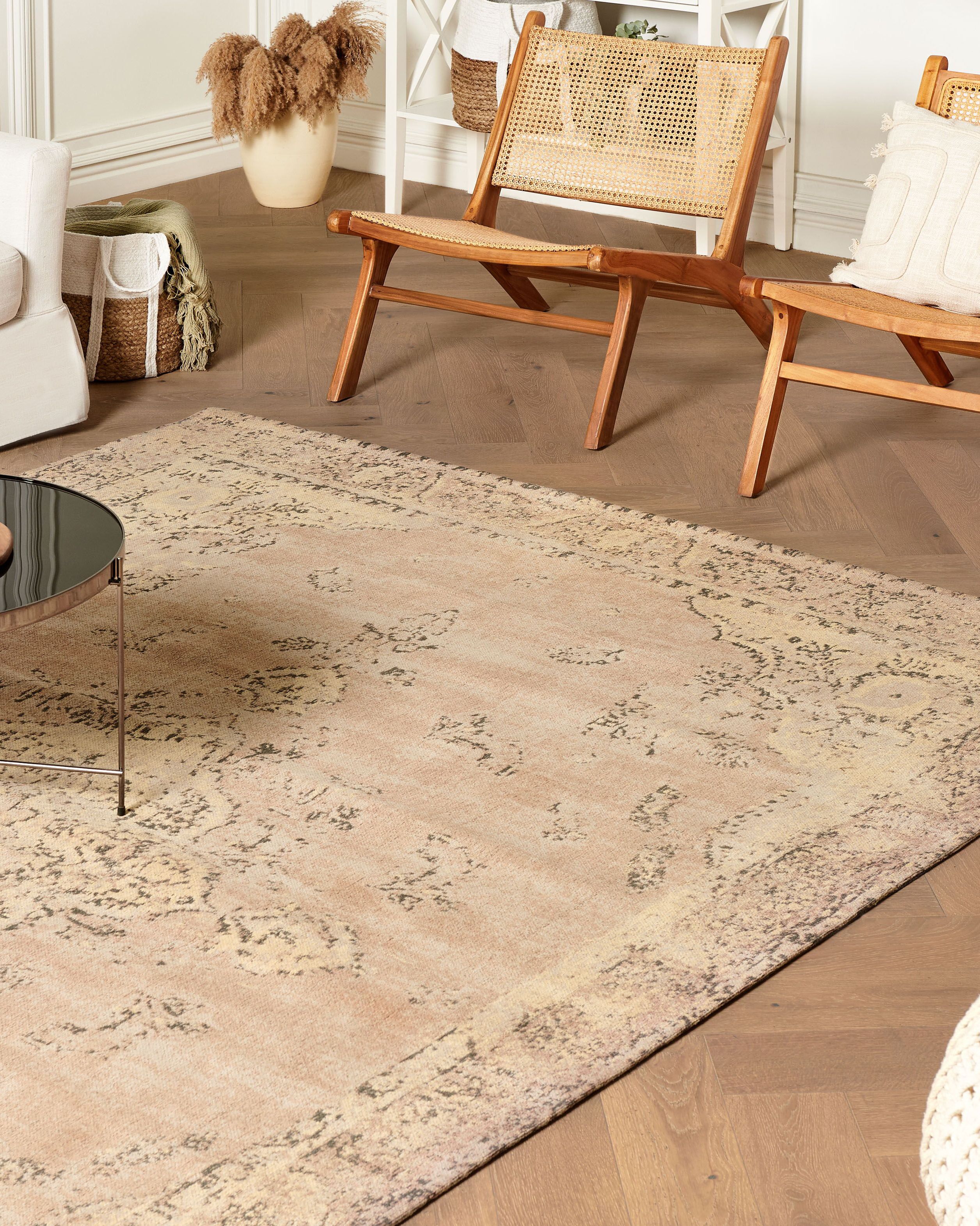 Matto MATARIM Beige 200 x 300 cm Puuvilla