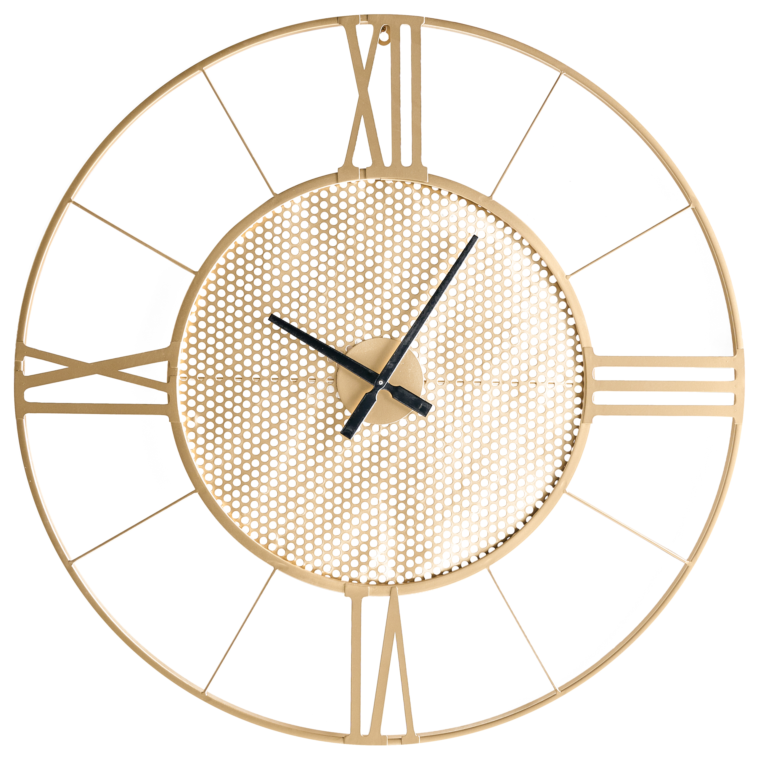 Seinäkello BLAMERE 80 cm metalli Kulta