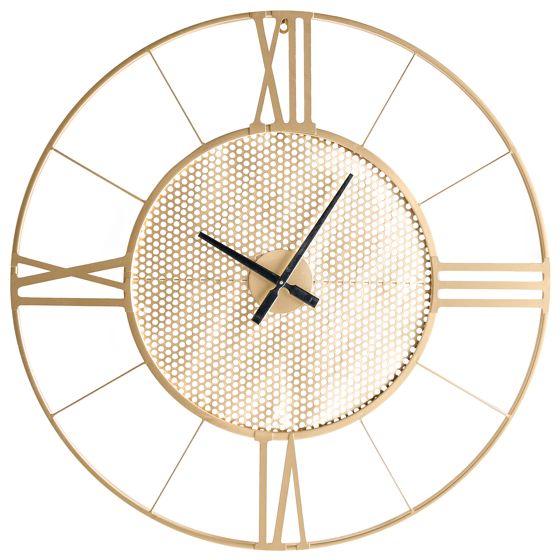 Seinäkello BLAMERE 80 cm metalli Kulta