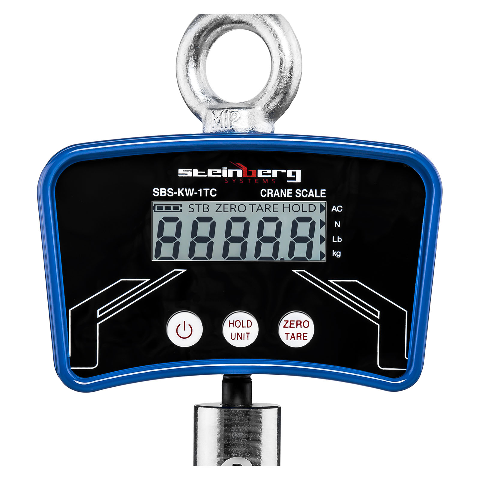 Koukkuvaaka jopa 1 tonniin asti SBS-KW-1TC virtalähteellä 1000kg / 0.2kg