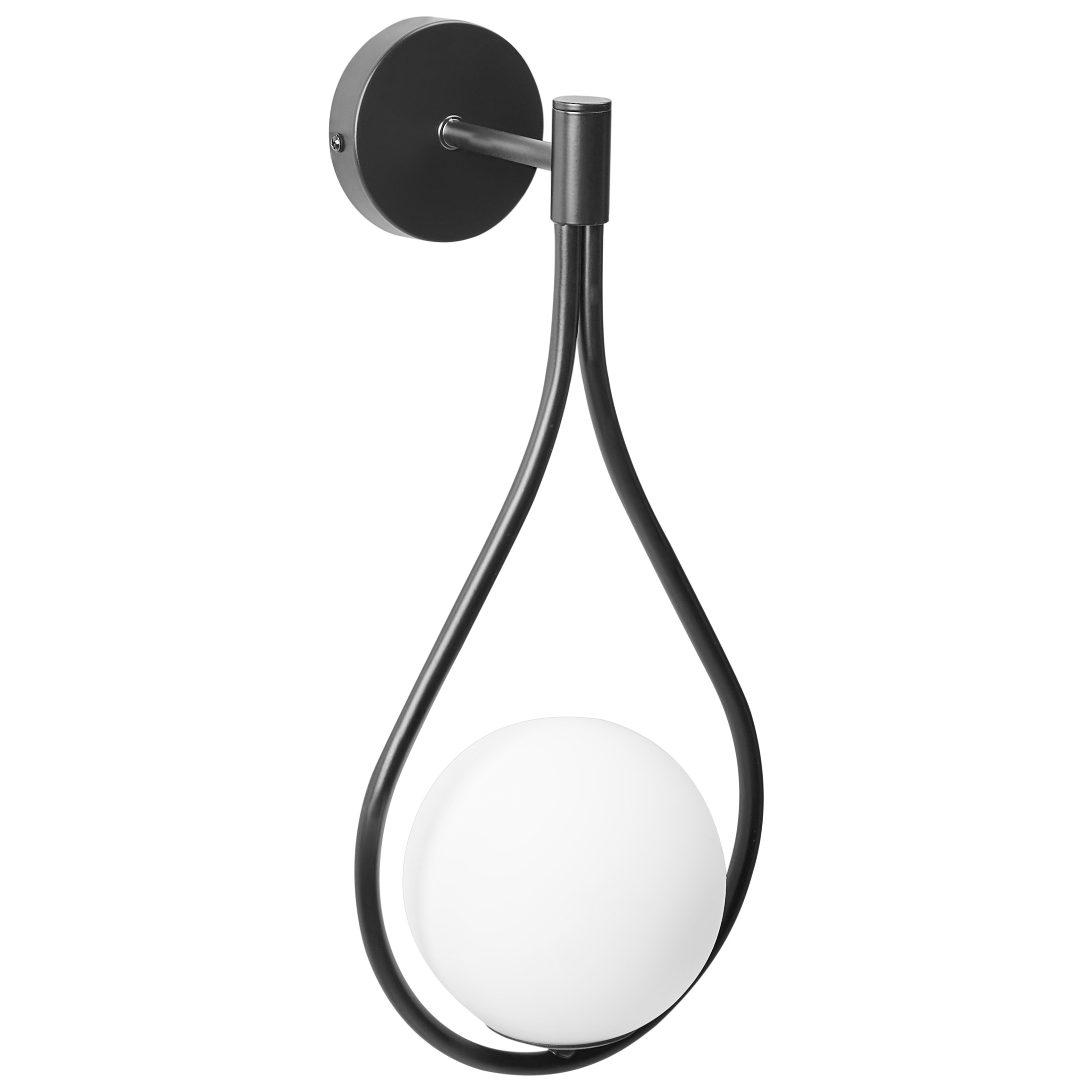 Seinävalaisin AUROUE metalli Musta