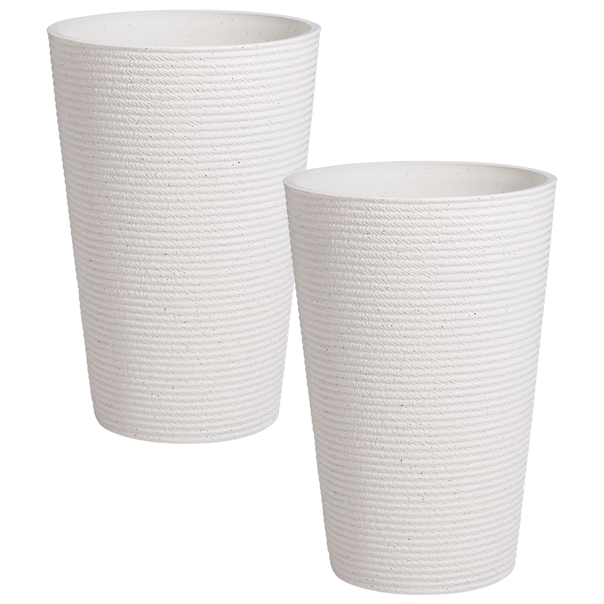 Kukkaruukkusetti 2 kpl MEUM 35 cm Valkoinen
