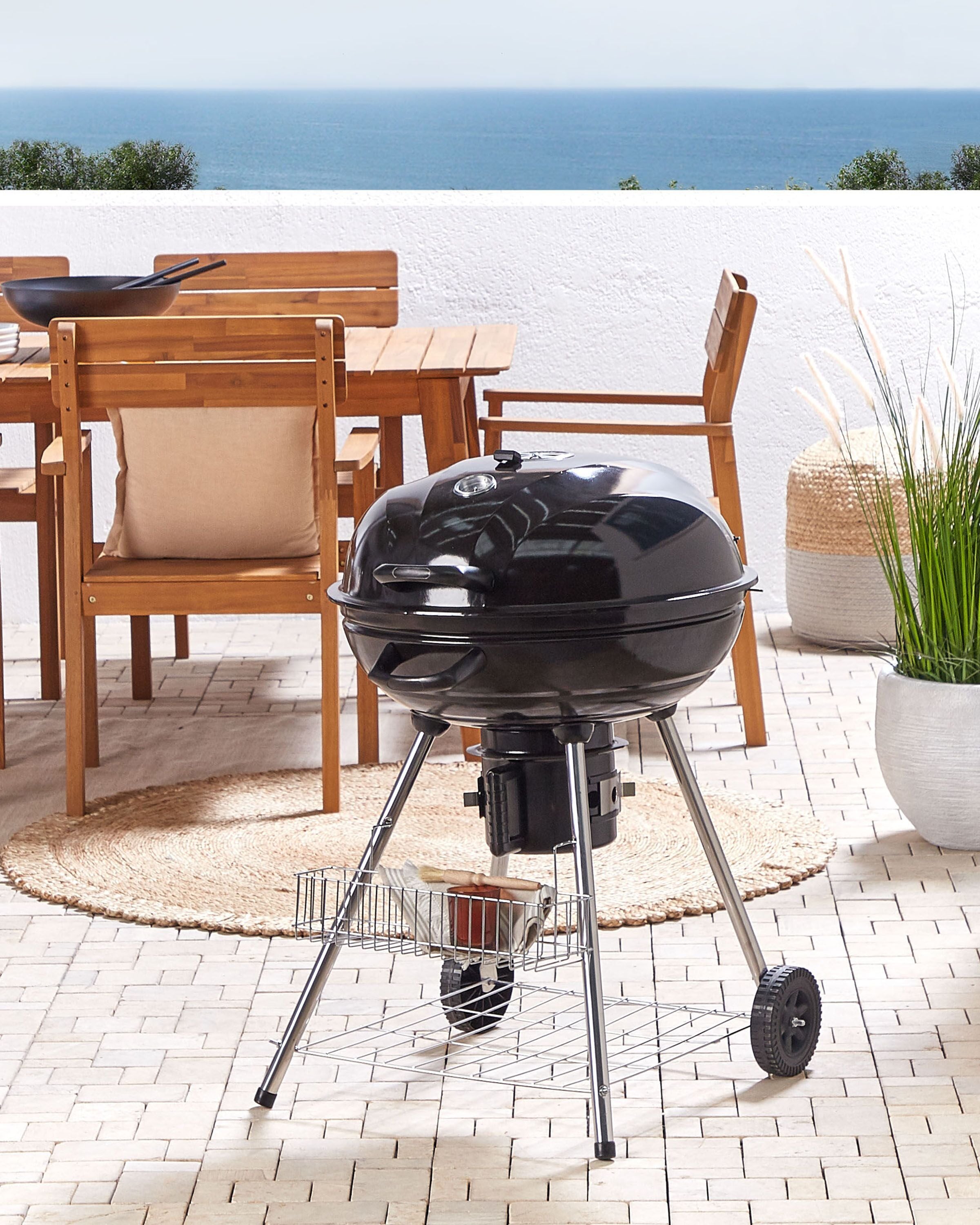 Hiiligrilli MARAPI metalli Musta