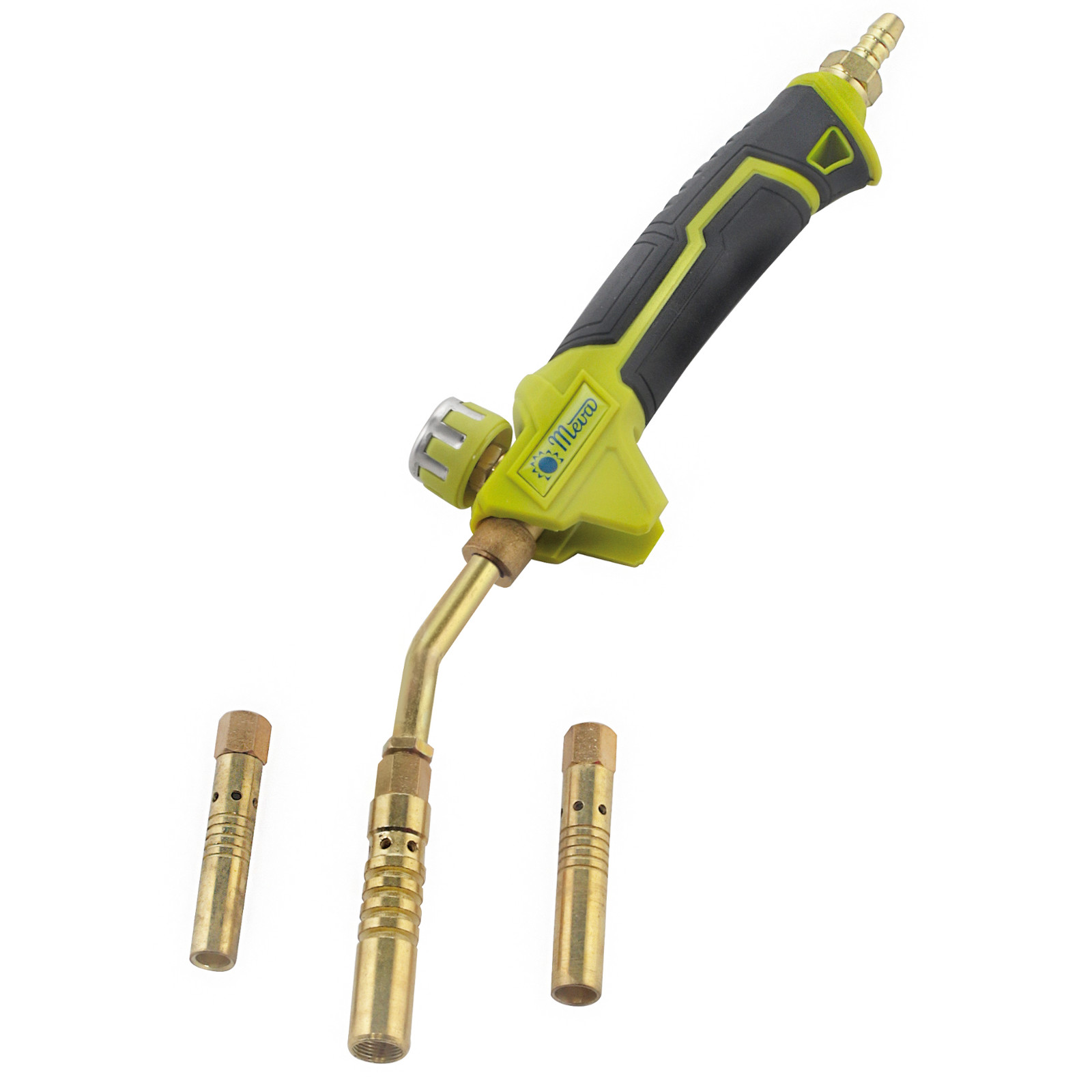 Kaasupoltin tinan juottamiseen, kovajuottamiseen, nestekaasuun, 3 suuttimen sarja, 1,4 - 2,1 kW