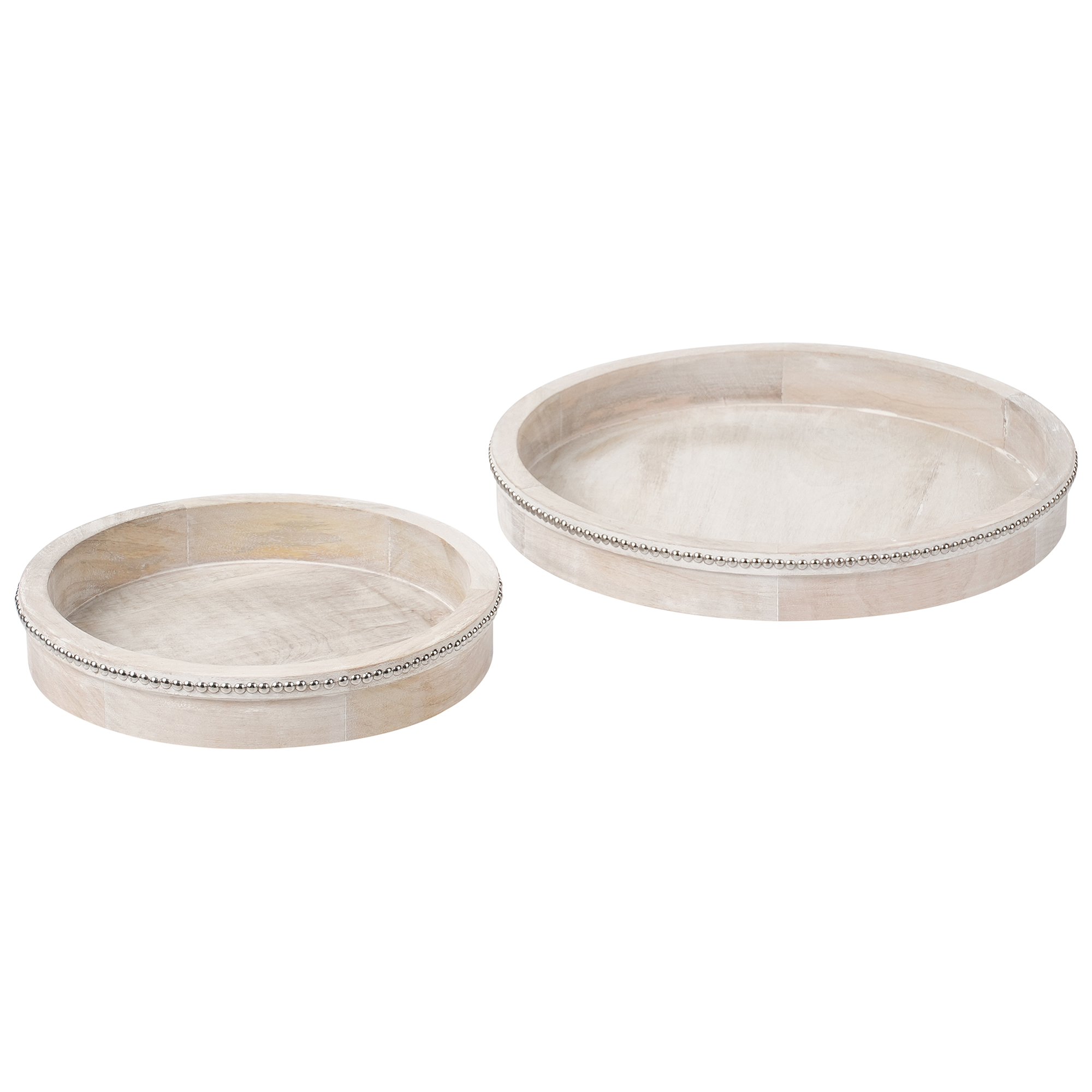 Tarjotinsetti 2 kpl MANSOURA mangopuu Vaaleanruskea