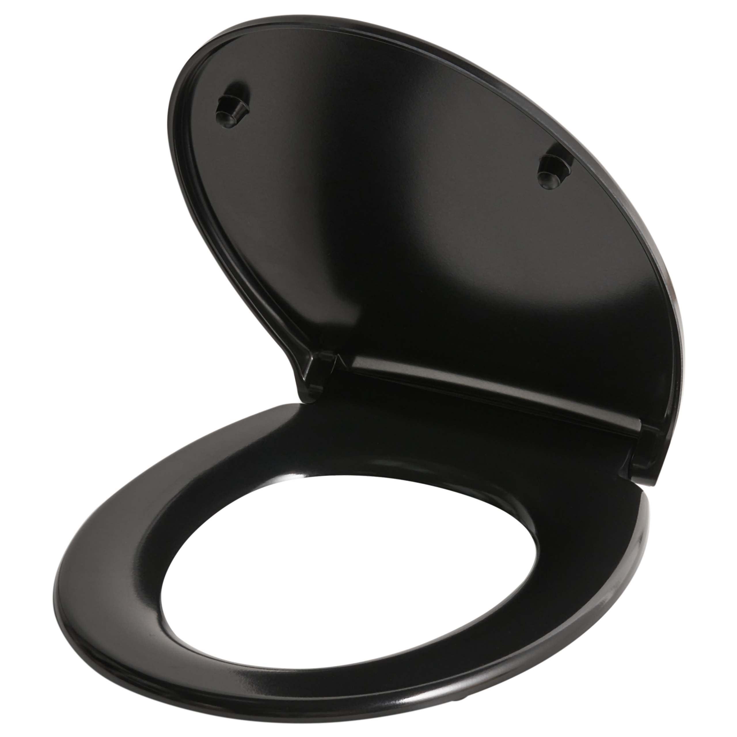 WC-istuinkansi PAPURI pehmeästi sulkeutuva duroplast Musta