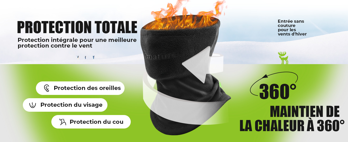 Qunature Käännettävä Talvi Fleece Kauluri Violetti