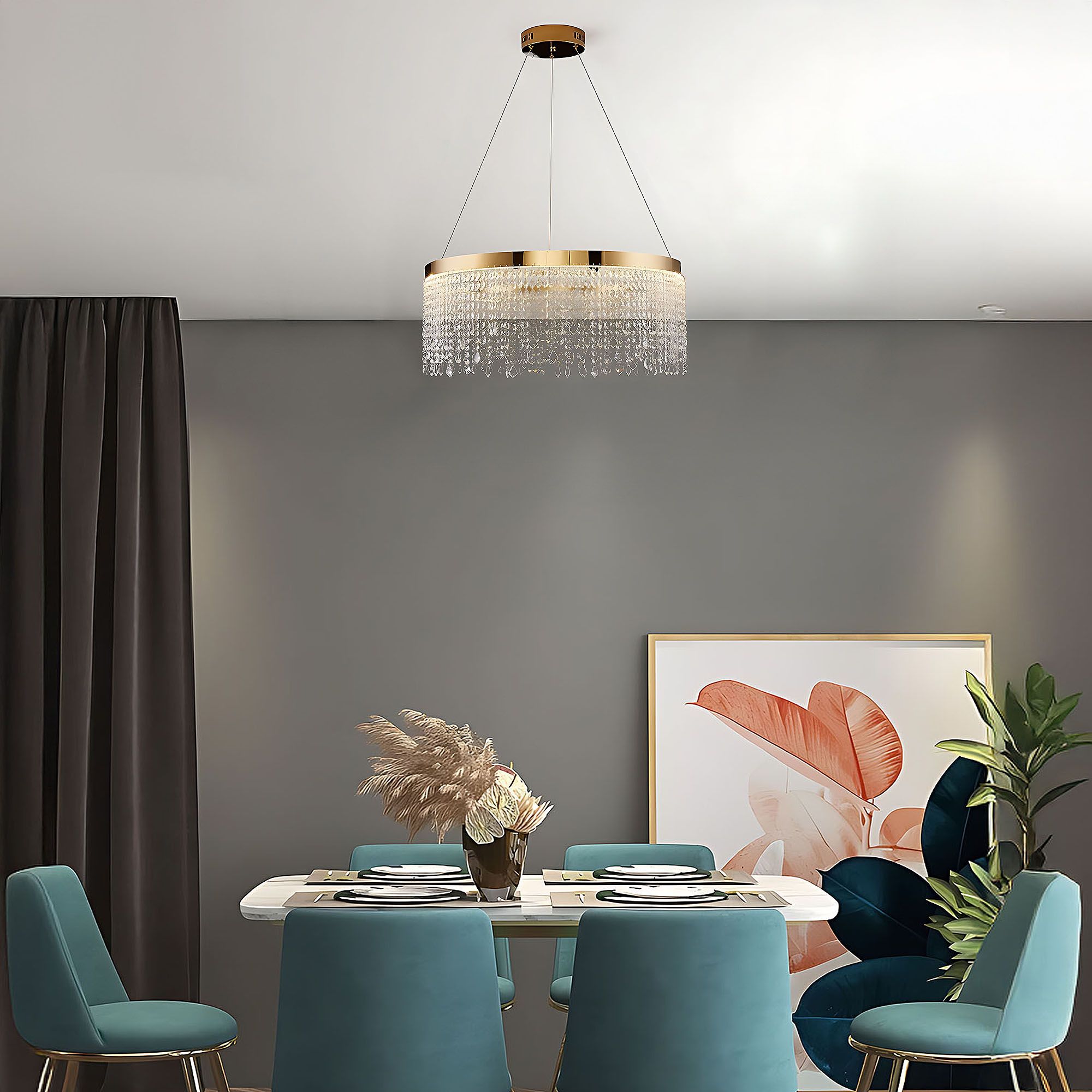 TOOLIGHT riippuva kattovalaisin APP1730-1CP kulta, 40x40x85cm