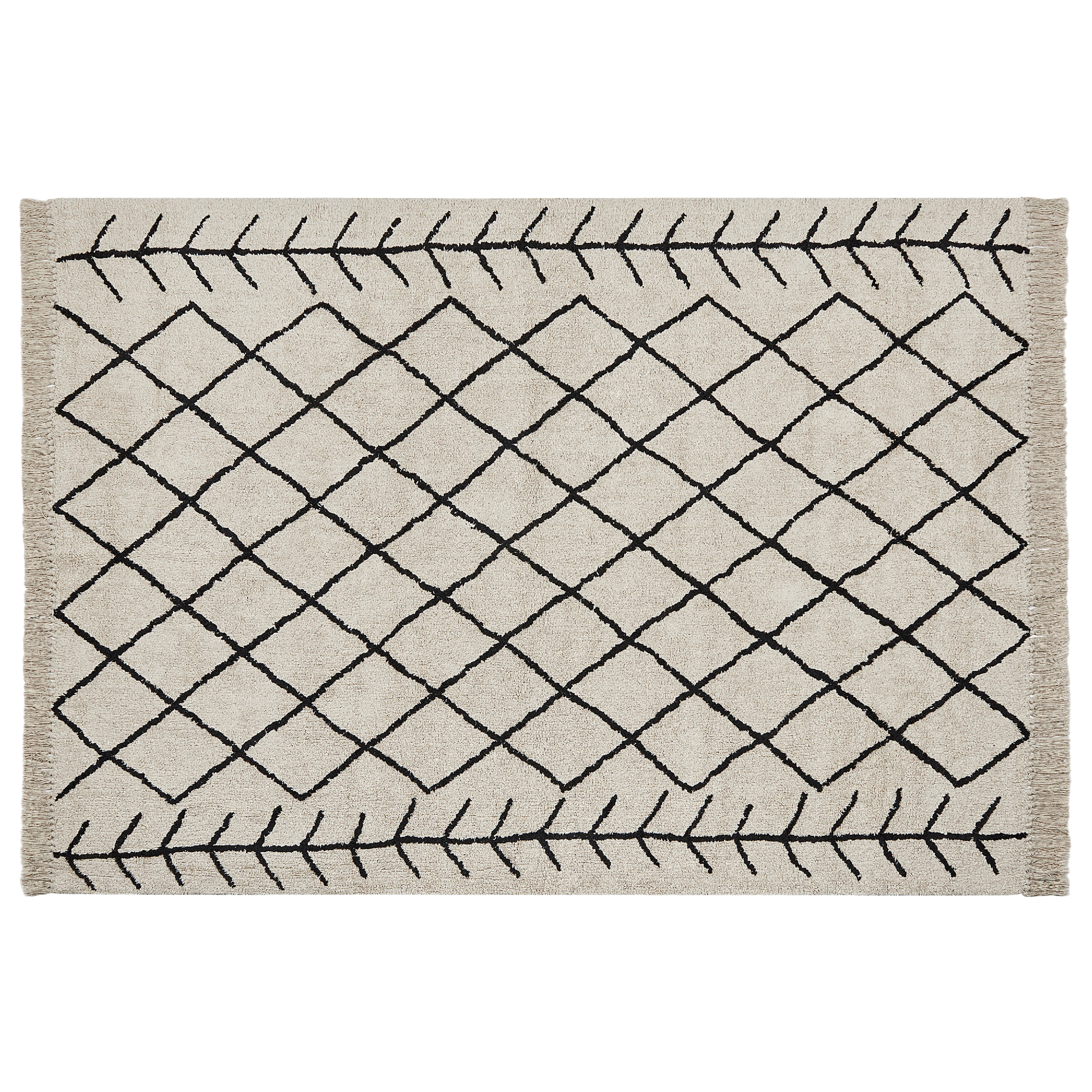 Matto BOZKIR Beige 160 x 230 cm Puuvilla