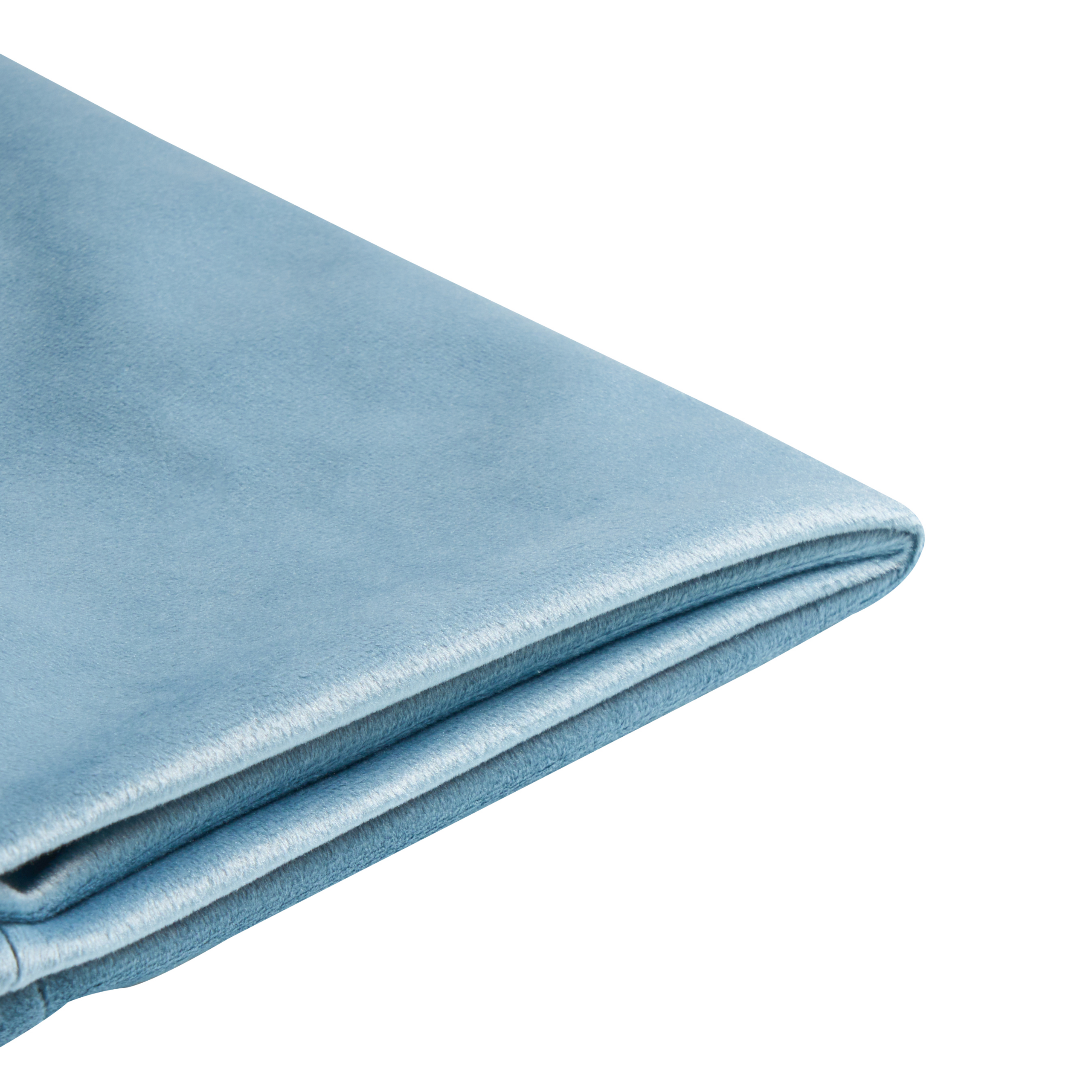 Sängynrungon päällinen Sametti FITOU 90 x 200 cm Vaaleansininen