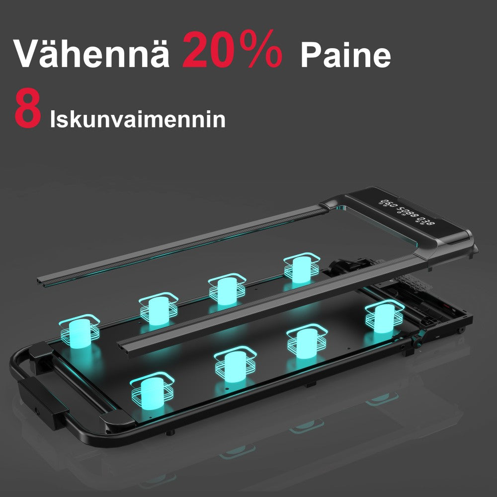 Taittuva harjaton juoksumatto, Nopeus 1-10 KM/H