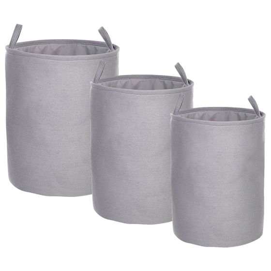 Korisetti 3 kpl ARCHA puuvilla Harmaa