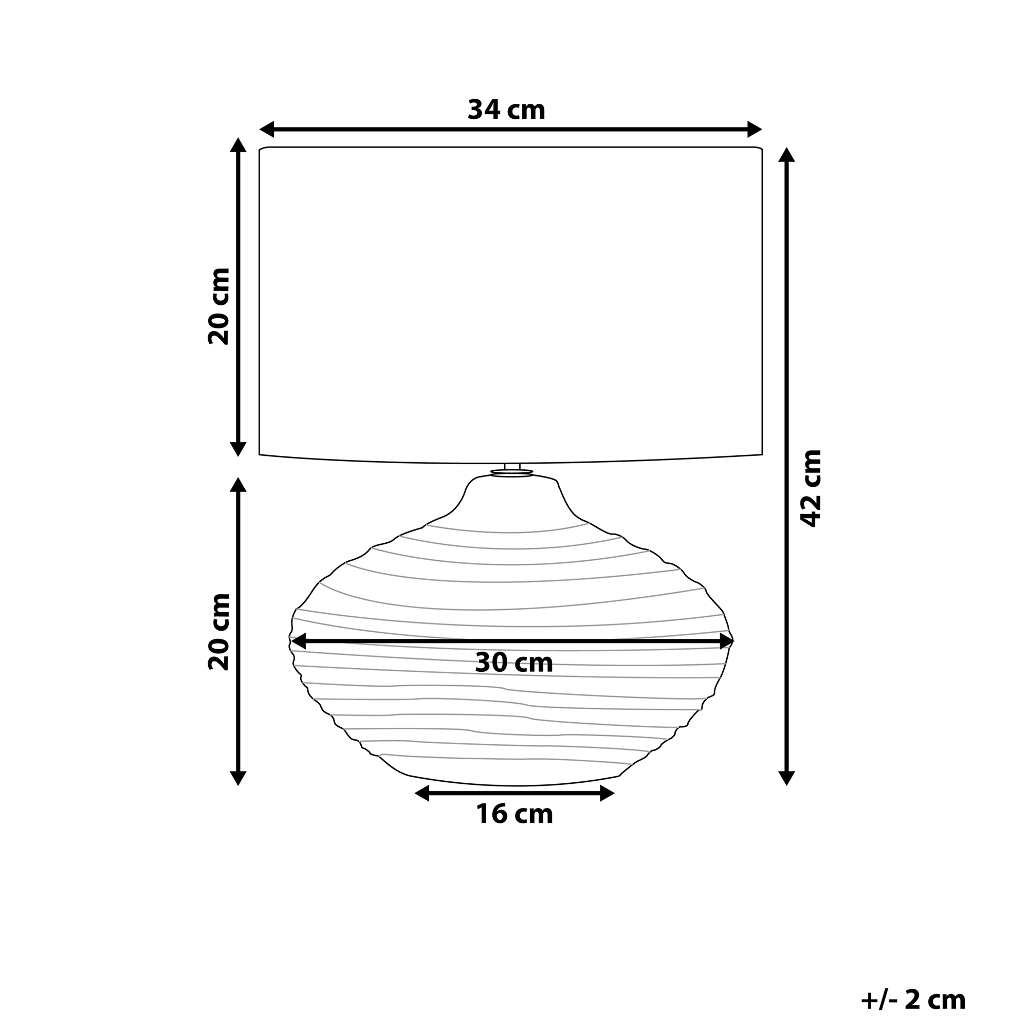Pöytävalaisin LIMA posliini Tummanharmaa