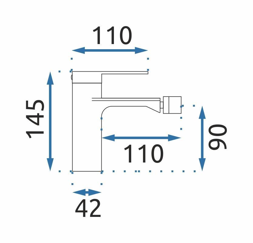 REA Bideehana MY1902-9H STORM 165 titaani, 16,5X4,5X14,5CM