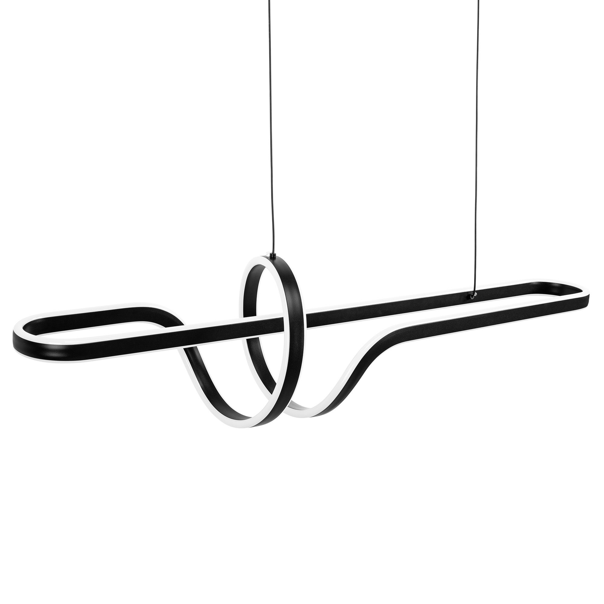 TOOLIGHT riippuva kattovalaisin LED G038-CP musta, 98x98x24cm