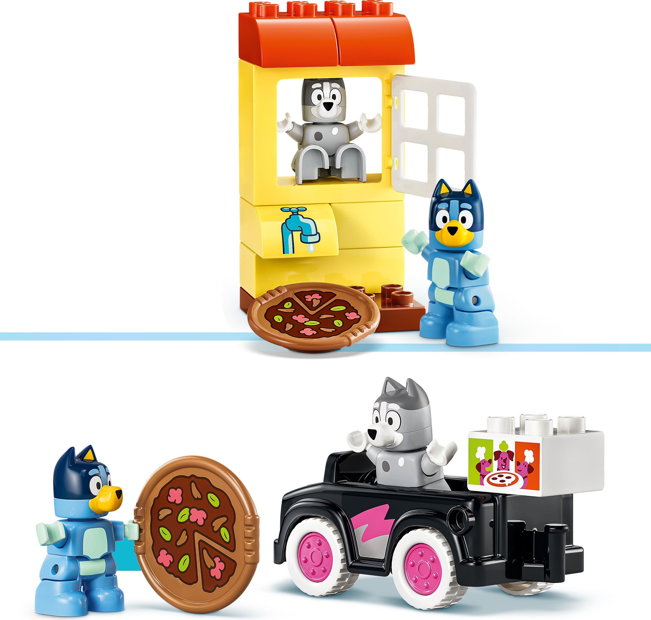 Lego duplo Pizzakauppa muffinssilla ja sinisellä 44-osalla (10469)