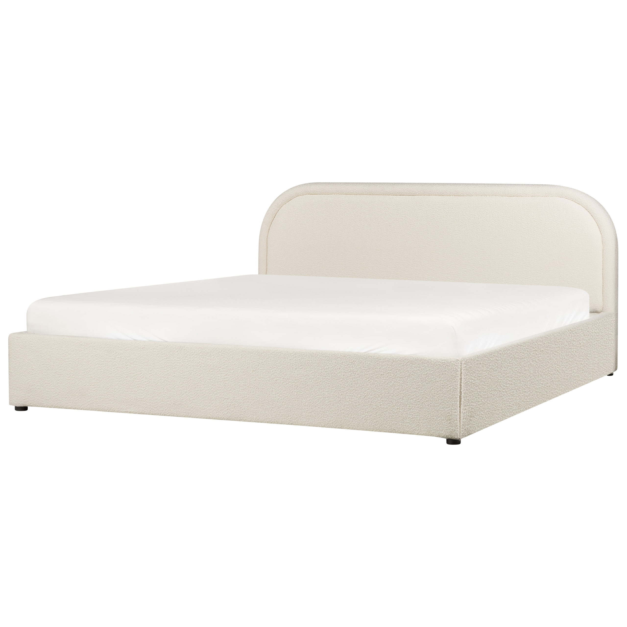Sänky säilytystilalla buklee QUILLIEN 180 x 200 cm Vaaleanbeige