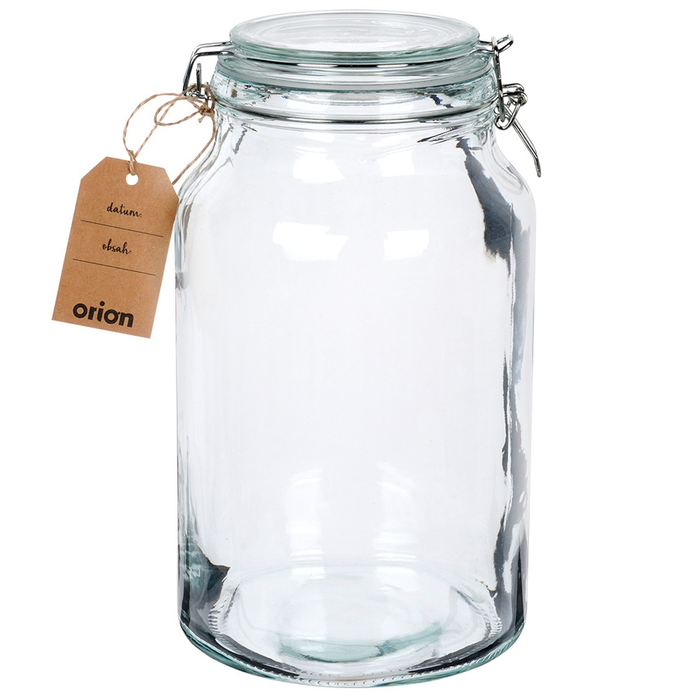 Patentoitu lasipurkki klipsillä 4,2 l