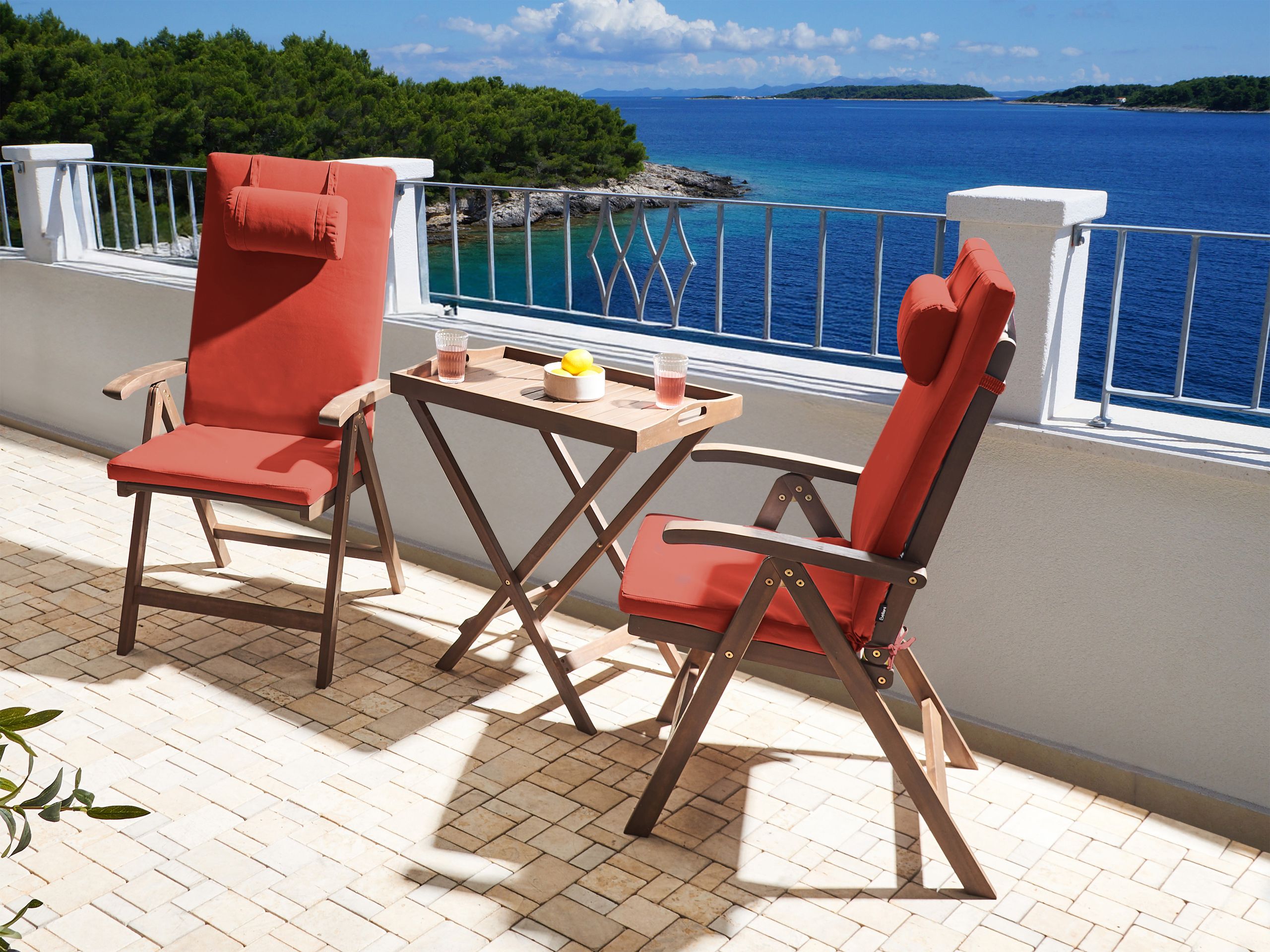 Bistrosetti AMANTEA PREMIUM akaasia Punainen