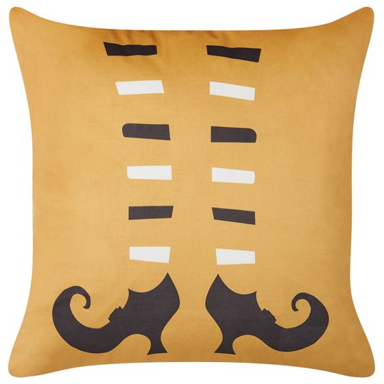 Koristetyyny COVASNA sametti 45 x 45 cm Oranssi Abstrakti kuvio