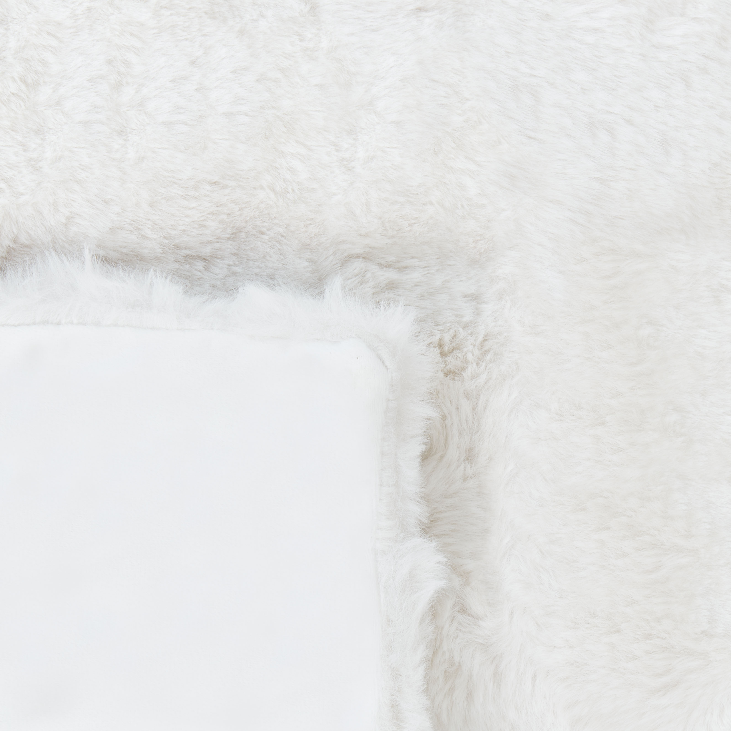 Torkkupeitto SALKA keinoturkis 150 x 200 cm Valkoinen