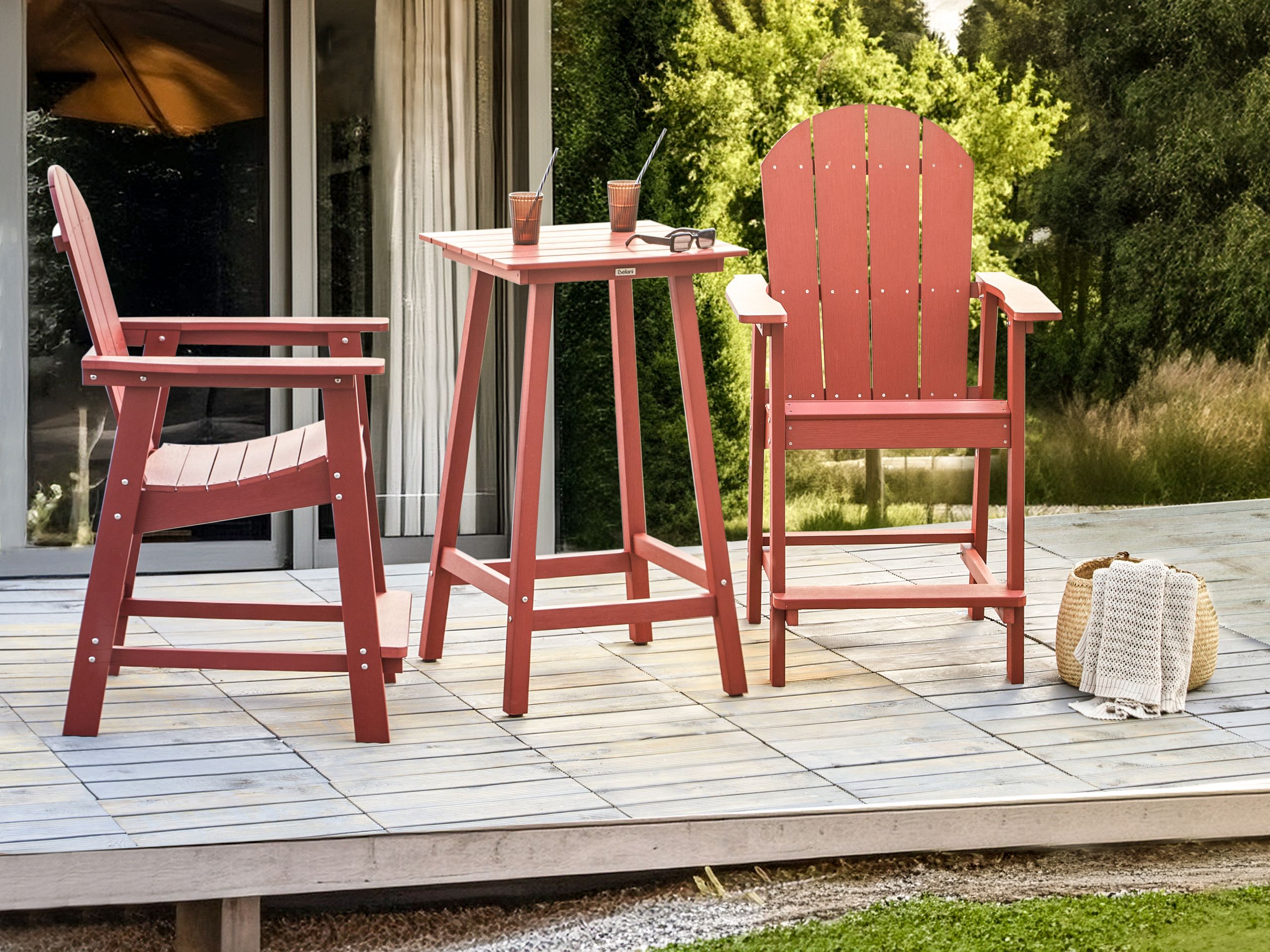 Bistrosetti ADIRONDACK Punainen