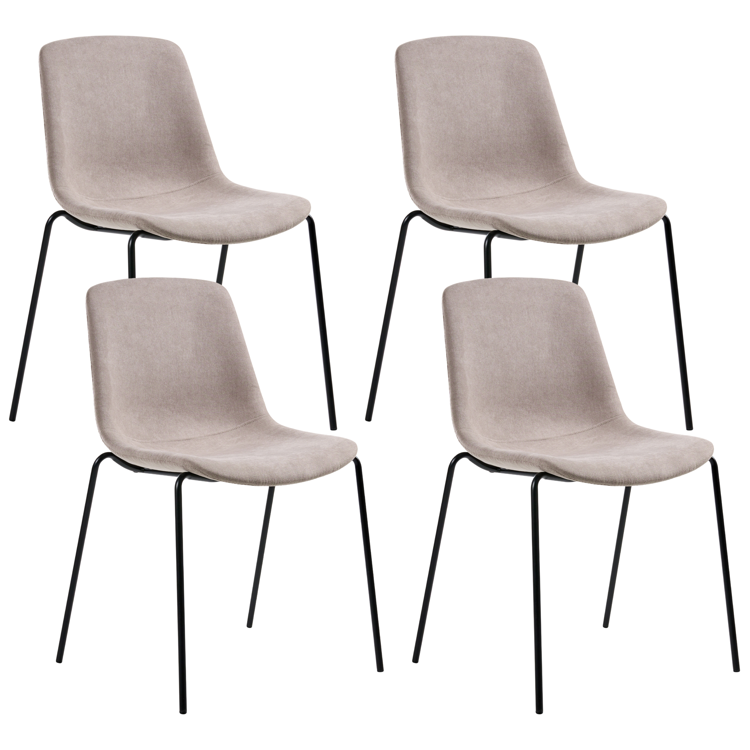 Ruokatuolisetti 4 kpl TILLER Kangas Beige