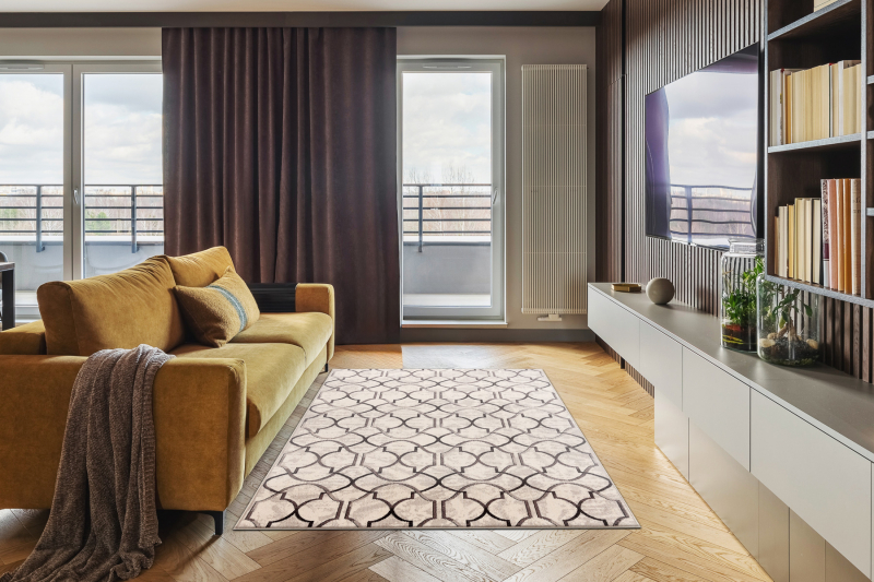 Matto Villa ANGEL 7905 / 52022 Marokkolainen apila beige / harmaa 200x300 cm