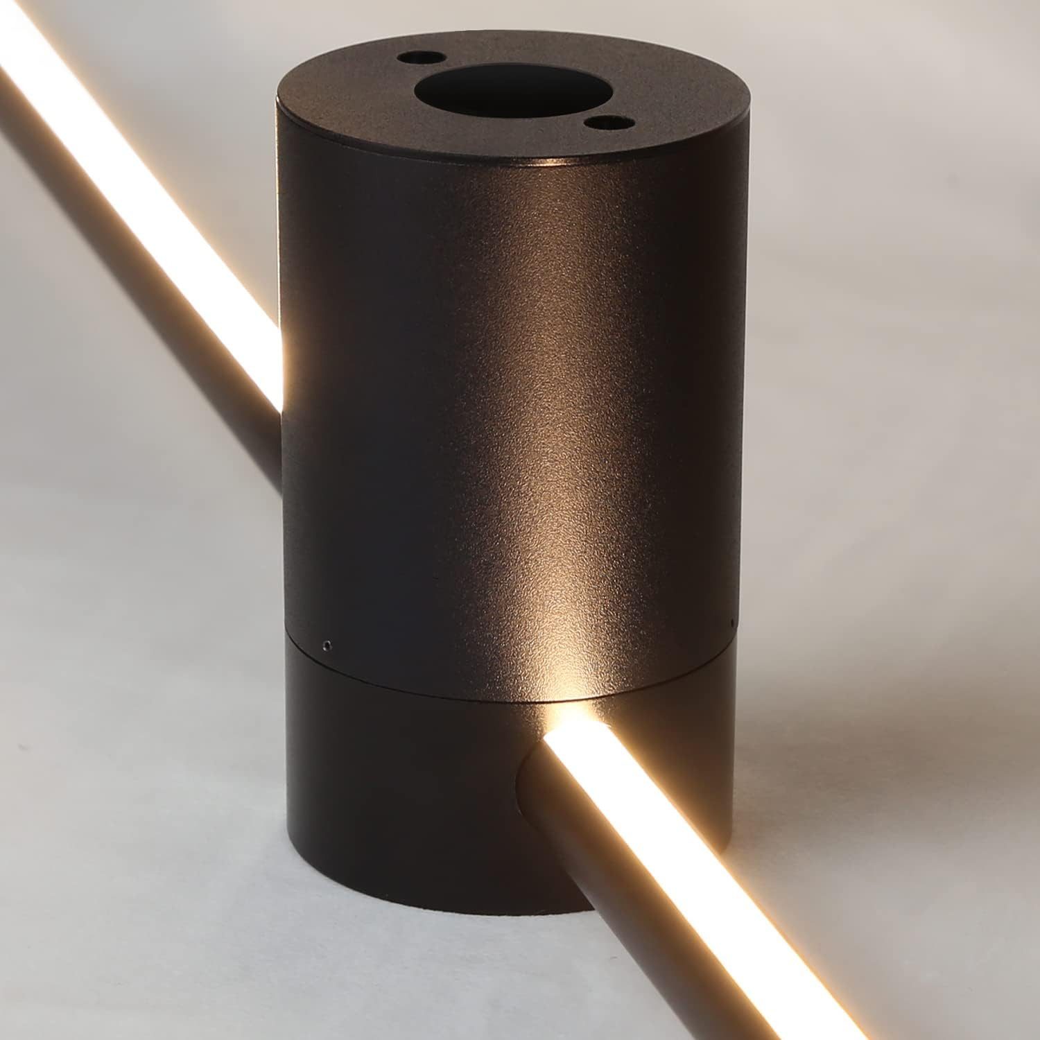 ZMH moderni musta 60 cm:n LED-seinävalaisin sisätiloihin, kääntyvä seinävalaisin portaikkoon