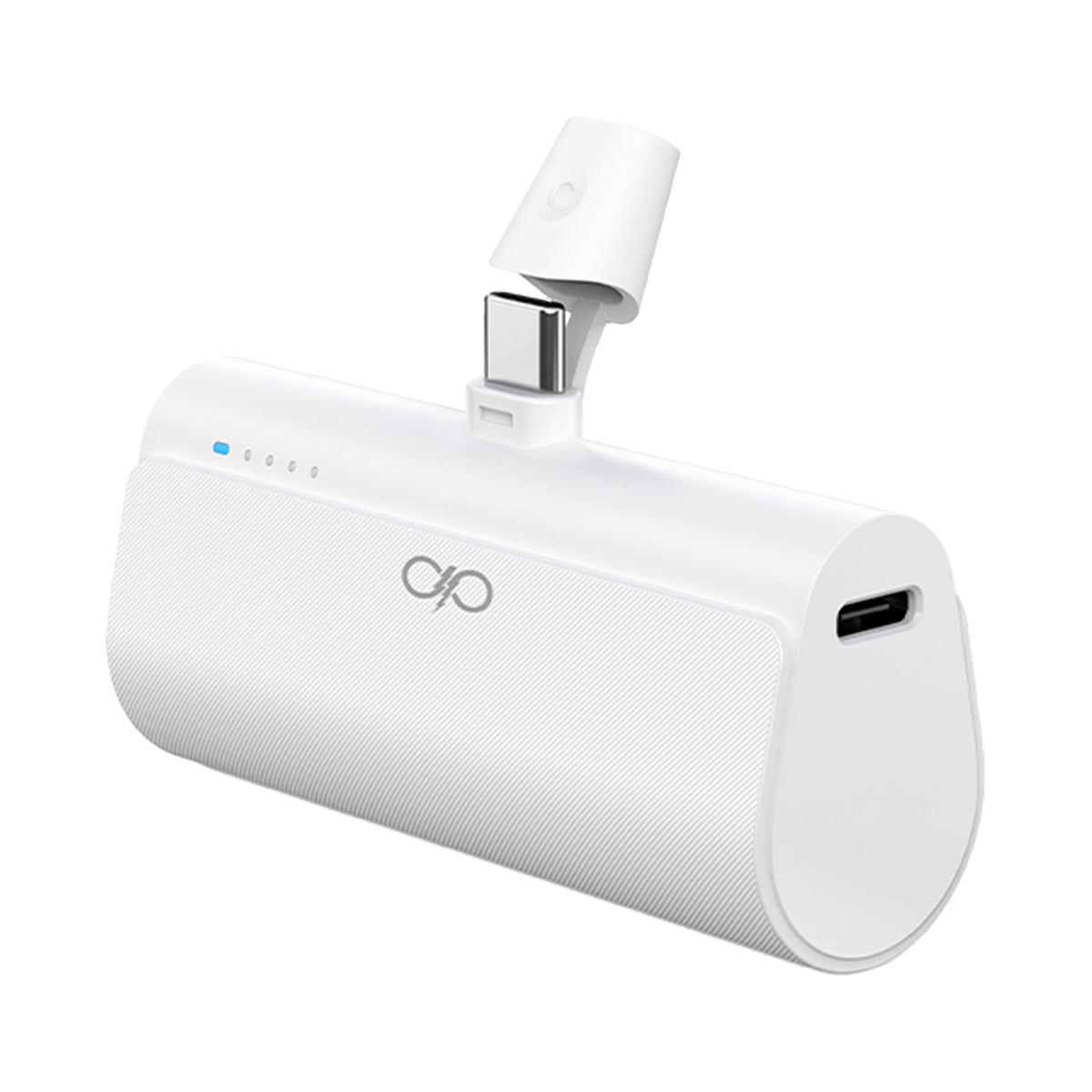 Powerbank 5000 mAh PD 20 W, integroitu USB-C-liitin ja LED-merkkivalot