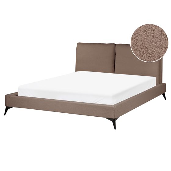 Sänky buklee MELLE 160 x 200 cm Ruskea