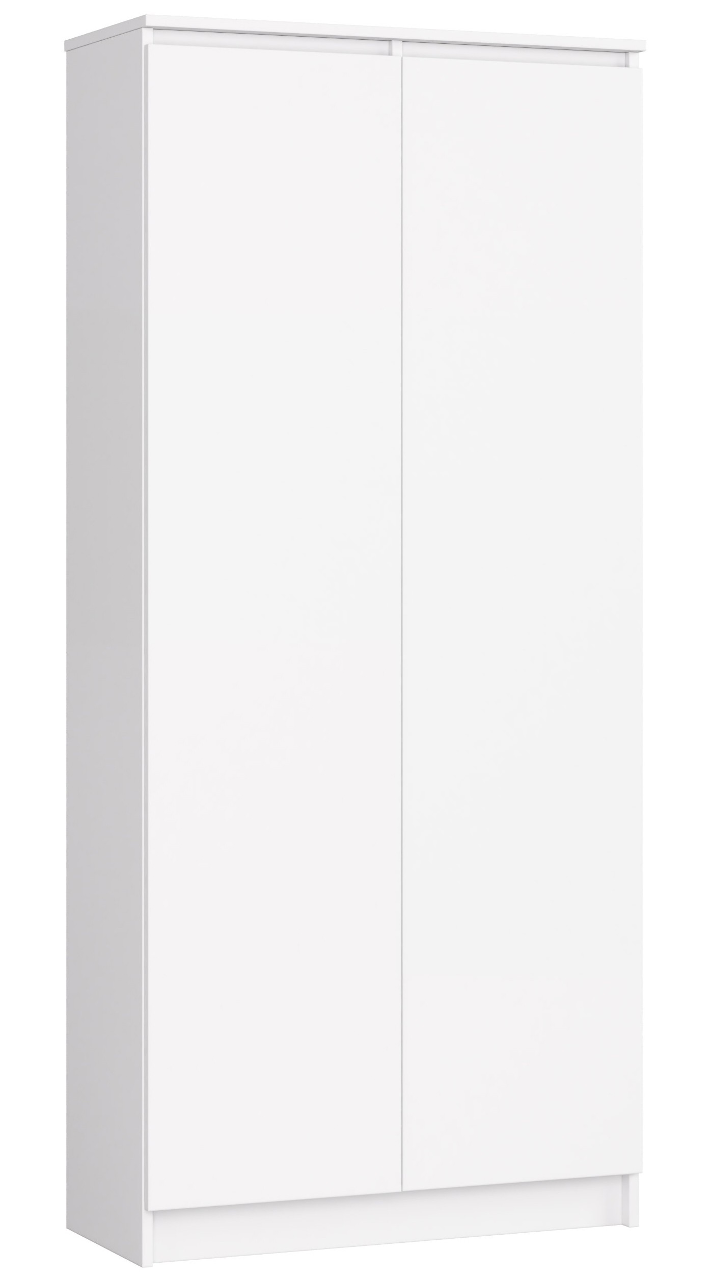 Akord Hylly 2-ovinen 8-tasoinen Valkoinen 80x35x180