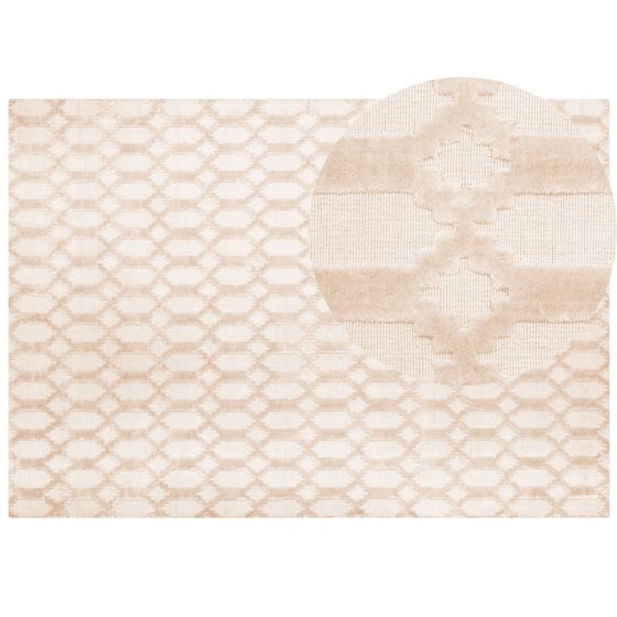 Matto CIZRE Beige 160 x 230 cm viskoosi