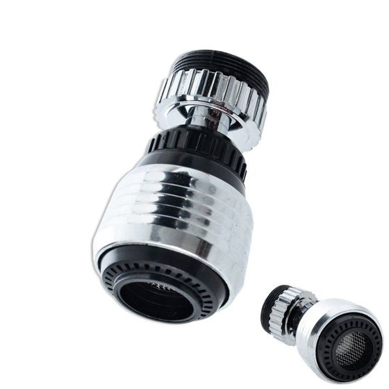 ORION Poresuutin hanalle 6 × 3,5 cm Suihku- ja vesisuihkuvaihtoehdot Hopea/Musta