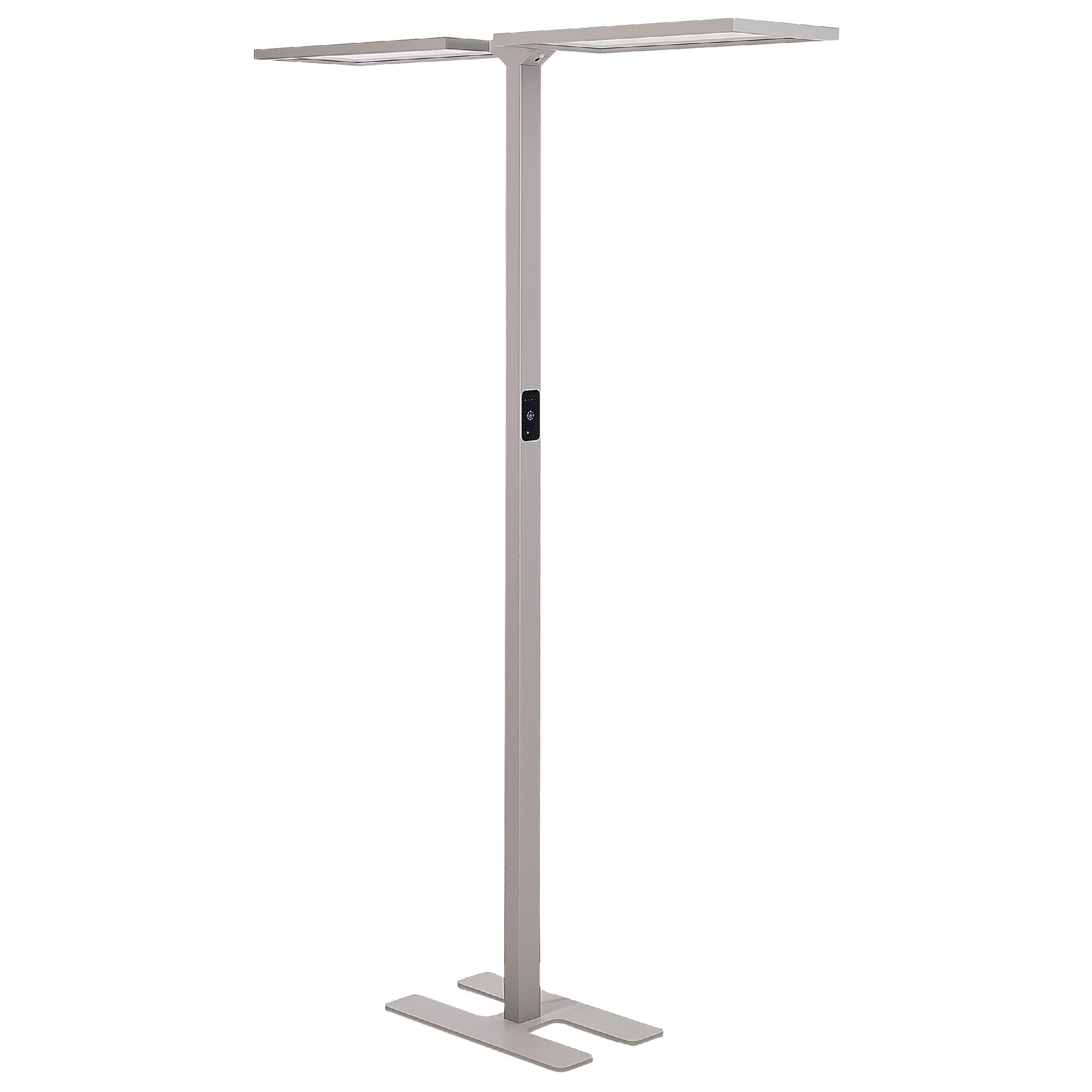 LED-lattiavalaisin SCULPTOR liiketunnistimella Metalli Hopea