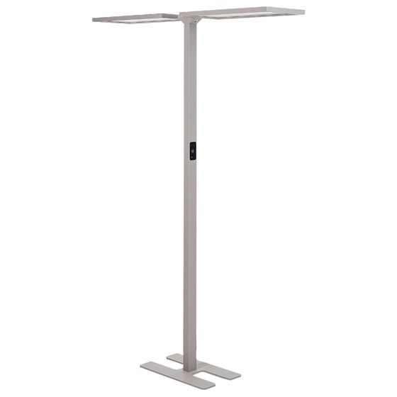 LED-lattiavalaisin SCULPTOR liiketunnistimella Metalli Hopea