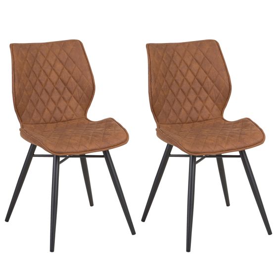 Ruokatuolisetti 2 kpl LISLE Kullanruskea