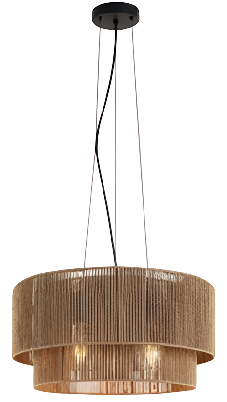 TOOLIGHT riippuva kattovalaisin APP1837-1CP musta ruskea, 46x46x21cm