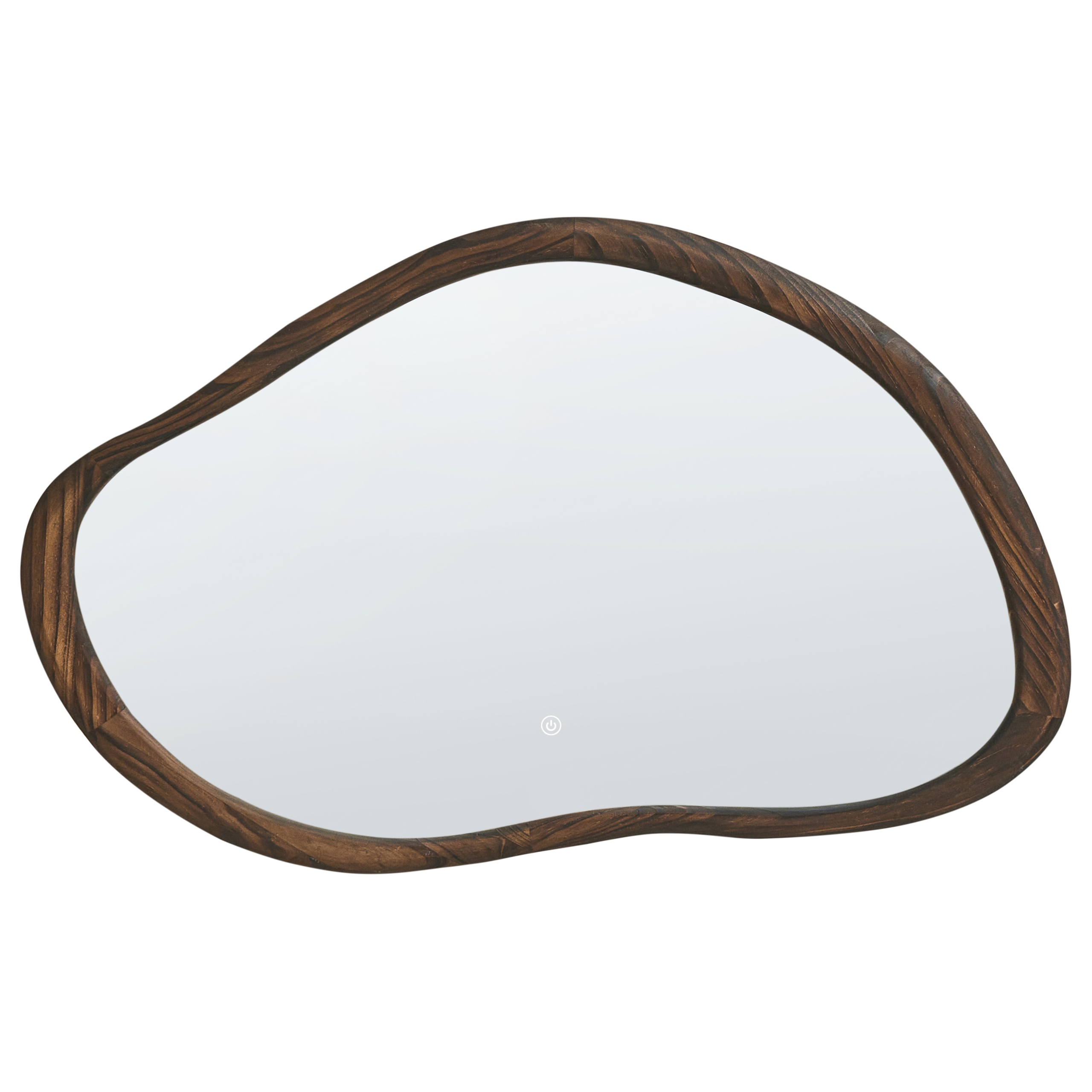 Kylpyhuoneen LED-peili MANCEY 93 cm 60 cm Tummanruskea