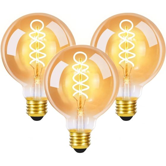 ZMH LED-lamppu Edison-lamppu 4W, G80 Vintage Bullet -lamppu