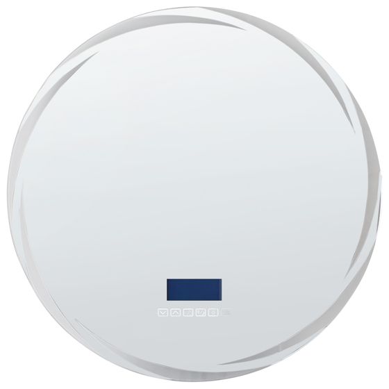 Kylpyhuoneen LED-peili TANAY 60 cm 60 cm Bluetooth-kaiuttimella Hopea