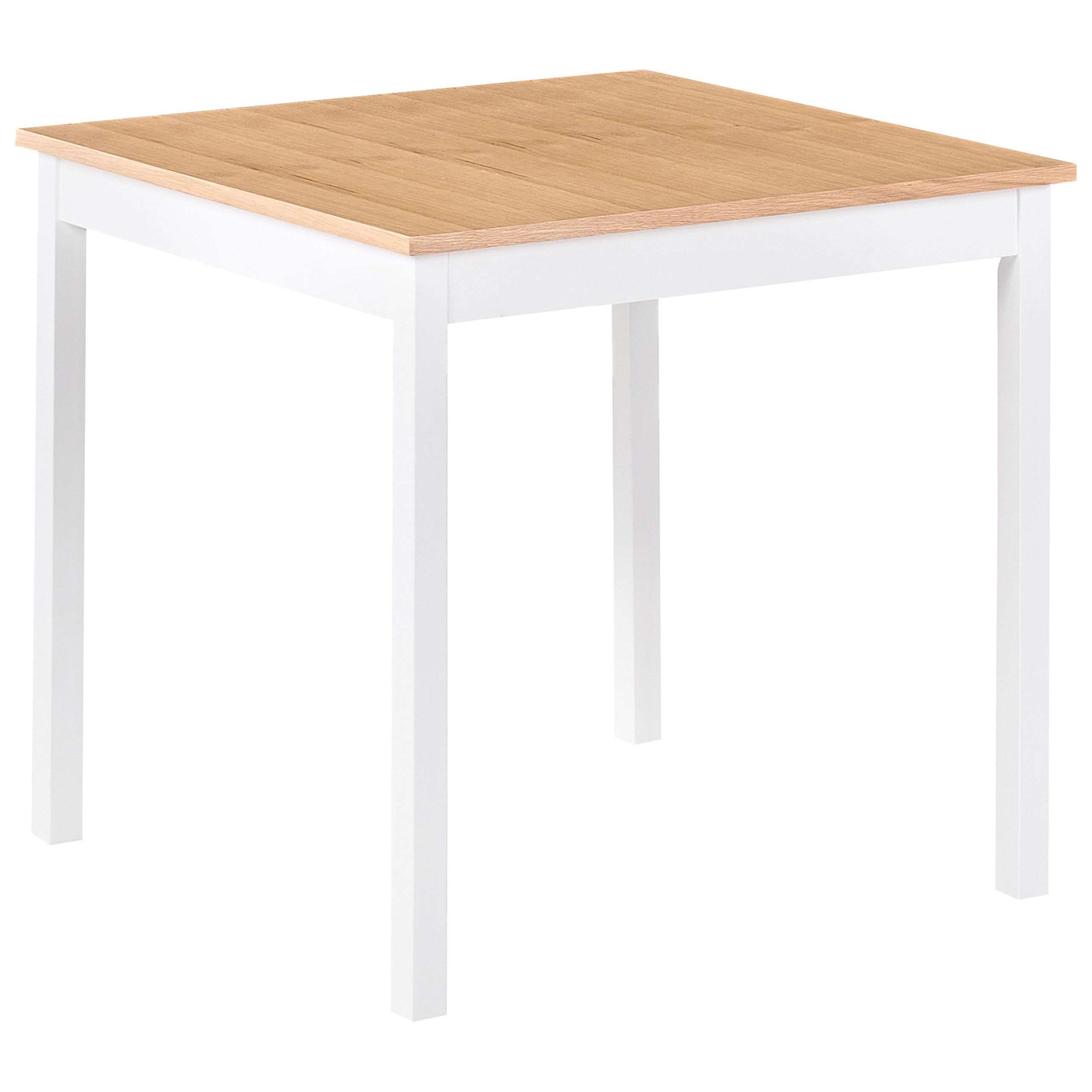 Ruokapöytä BATTERSBY Vaalea tammiviilu 80 cm 80 cm