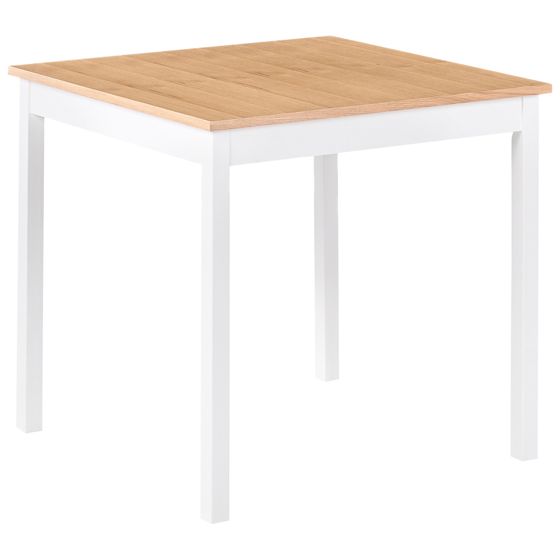 Ruokapöytä BATTERSBY Vaalea tammiviilu 80 cm 80 cm