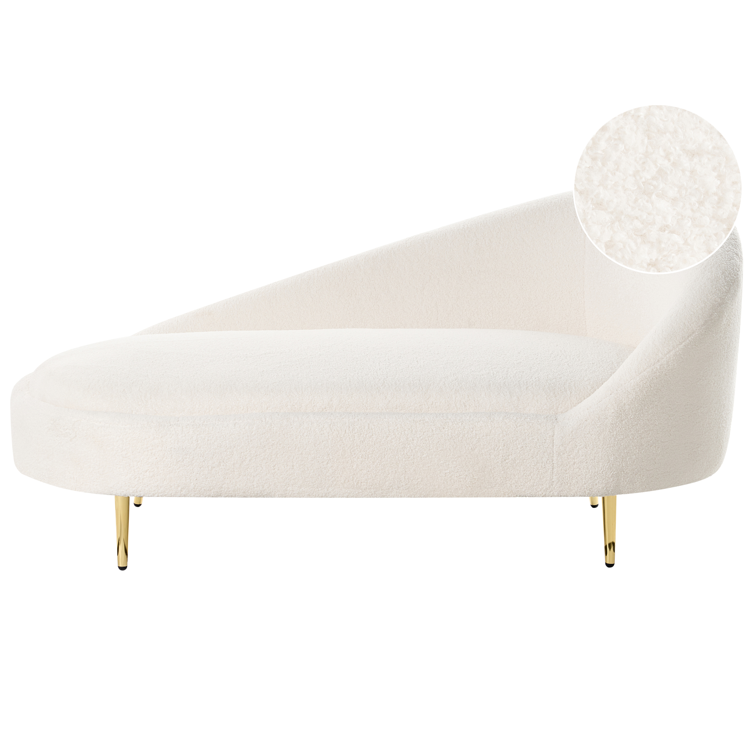 Divaani oikea VALREAS buklee Luonnonvalkoinen