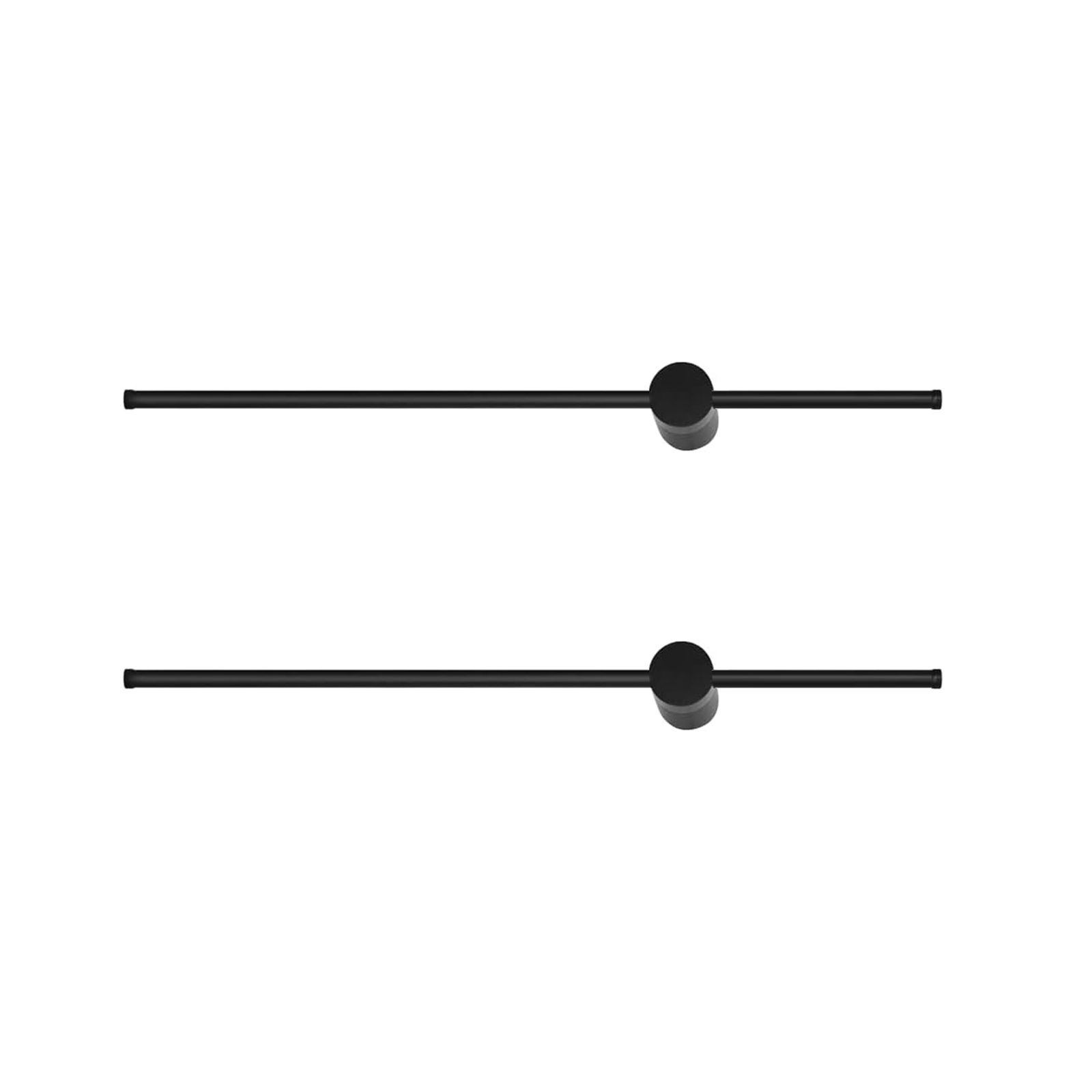 NETTLIFE 2 kpl 100 cm pitkiä LED-seinävalaisimia sisätiloihin, musta, 8 W, minimalistinen, kääntyvä yölamppu, lämmin valkoinen, 3000 K