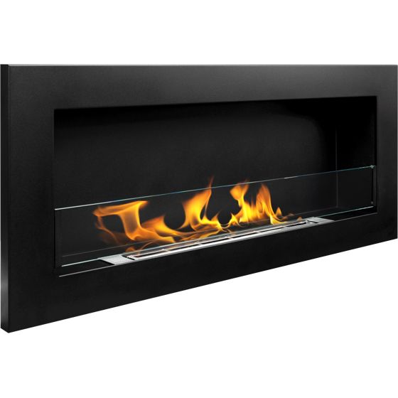 Biotakka seinälle 900 × 400 Slim – mattamusta