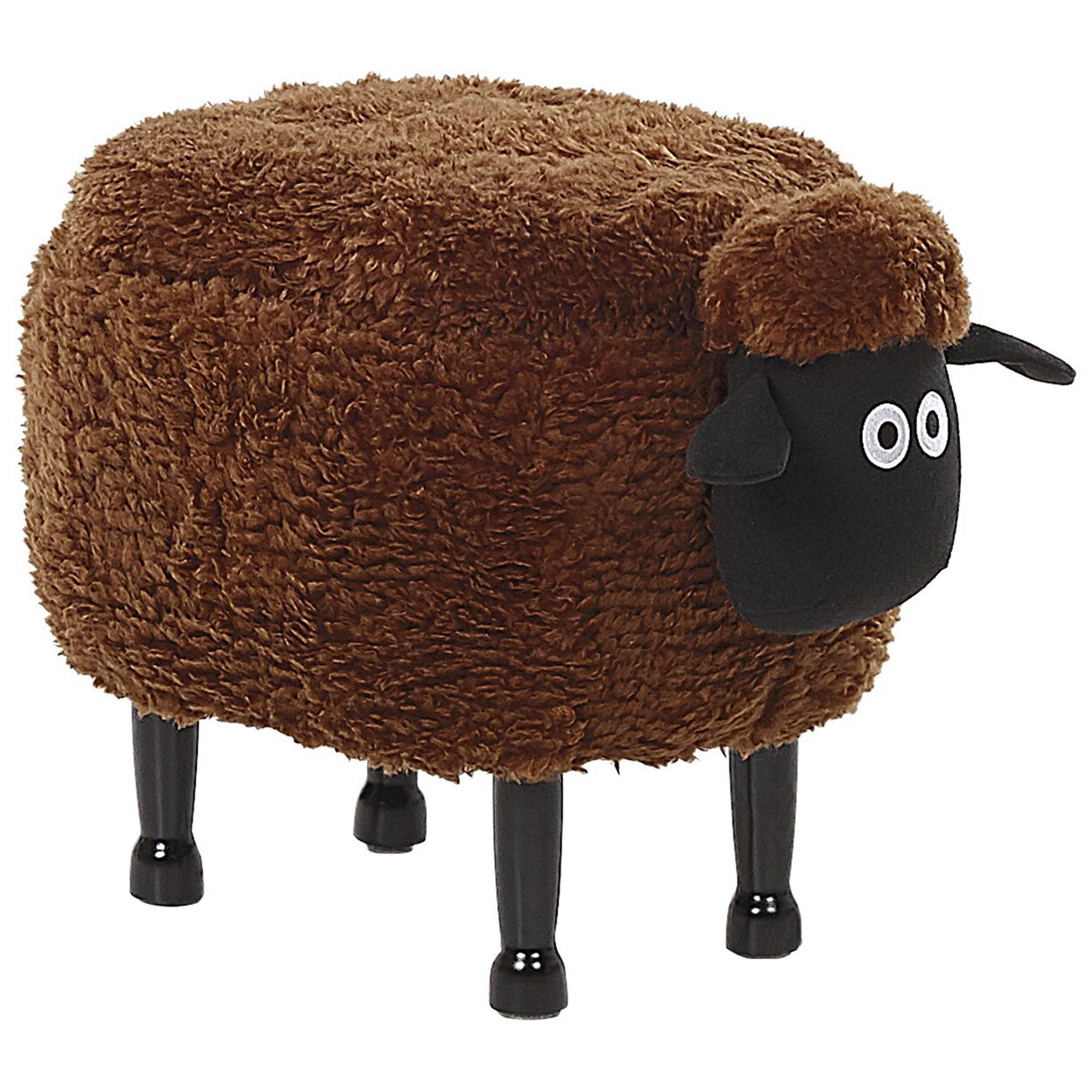 Eläinjakkara säilytystilalla SHEEP Lammas Kangas Ruskea