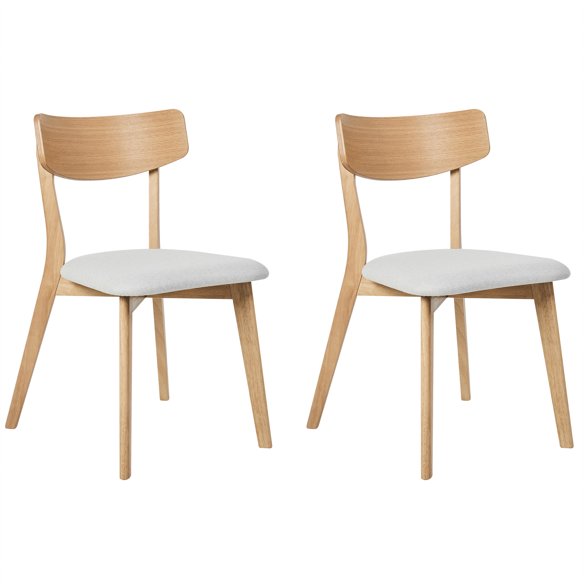 Ruokatuolisetti 2 kpl HOPE puu Vaaleanruskea/harmaa